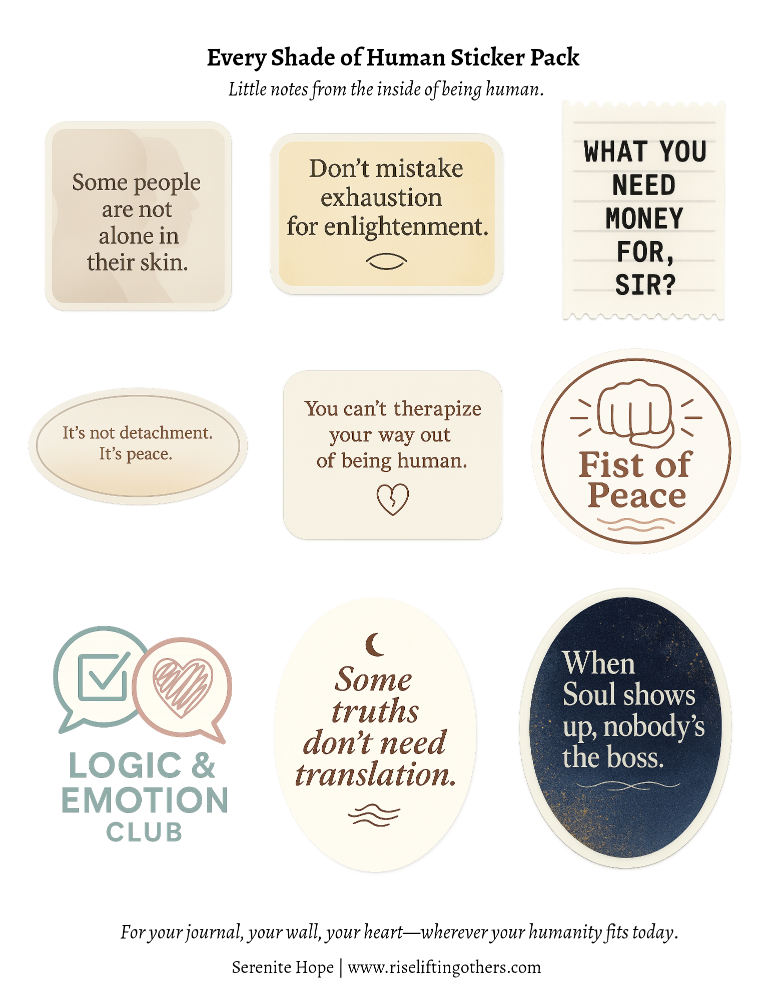 Every Shade of Human Digital Bundle (Ebook + 25 Sticker Pack) - Image 4