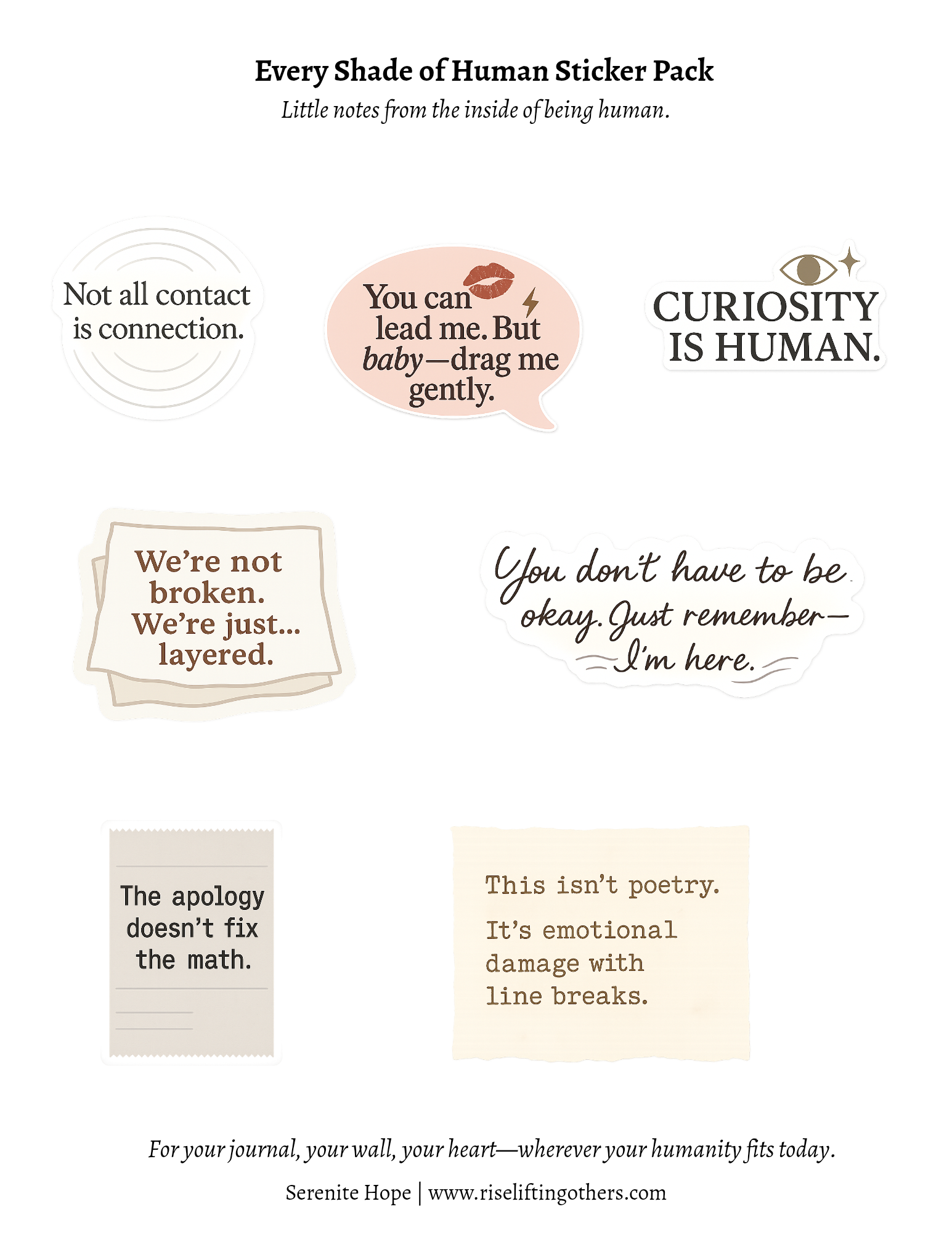 Every Shade of Human Digital Bundle (Ebook + 25 Sticker Pack) - Image 2